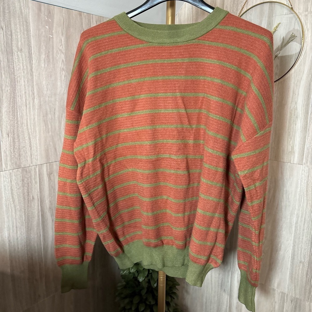 Liam & Co. Striped Crewneck Sweater